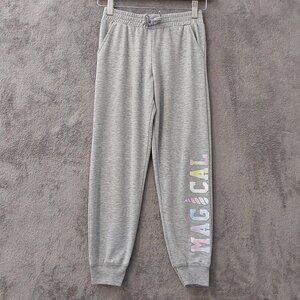 Magicat Gray Jogger Sweatpants Unicorn Graphic Girls